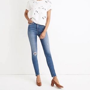 Madewell 10” High Rise Skinny Jeans, Size 27